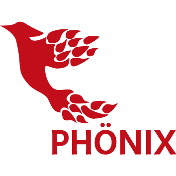 Graphik Phooenix mit Schrift